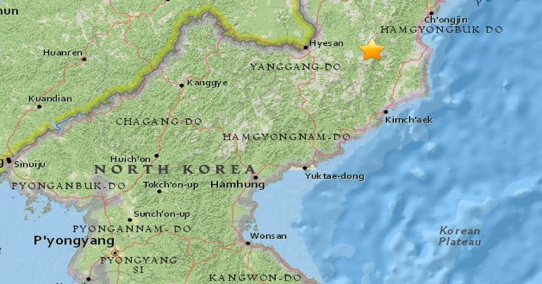 Terdeteksi Gempa Bumi Dangkal di Lokasi  Uji Coba Nuklir Korea Utara