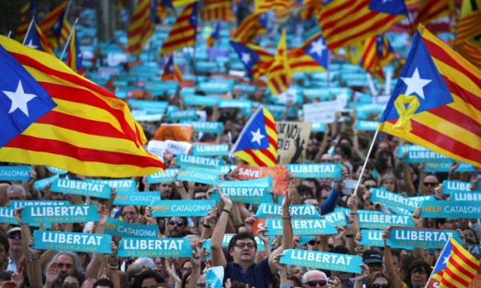Gelombang Aksi Demo Separatis Katalan Merdeka Masih Terus Berlangsung