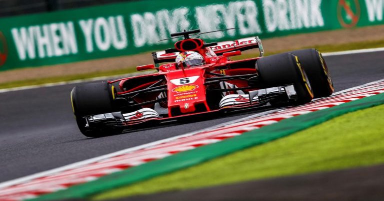 Berlomba Dengan Hujan Vettel Selesaikan Waktu Tercepat Pada Latihan Pertama GP Jepang