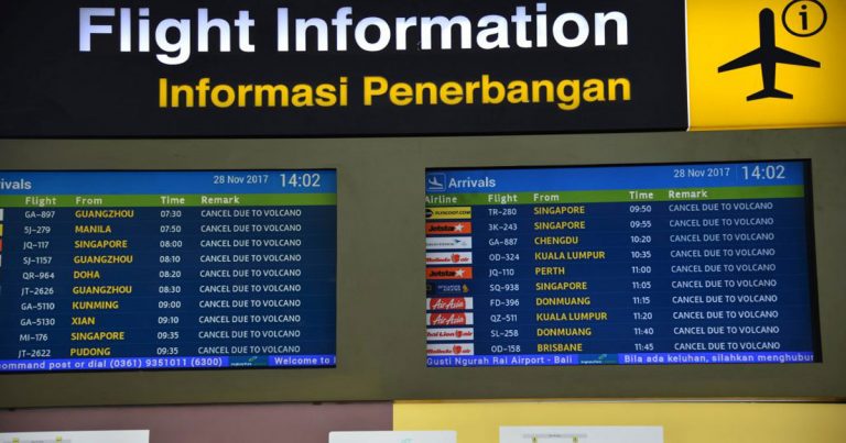 Akibat Vulkanik Gunung Agung, Penutupan Sementara Bandara  Internasional  Ngurah Rai Diperpanjang