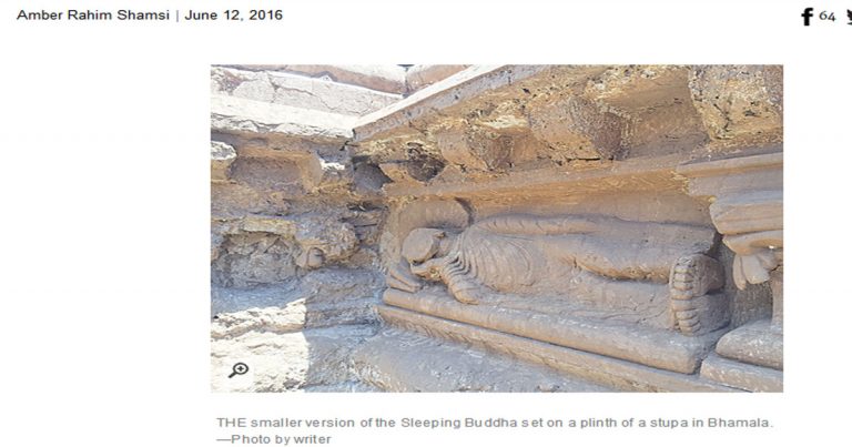 Pakistan Buka Situs Kuno Patung Buddha Tidur Berusia 1.700 Tahun