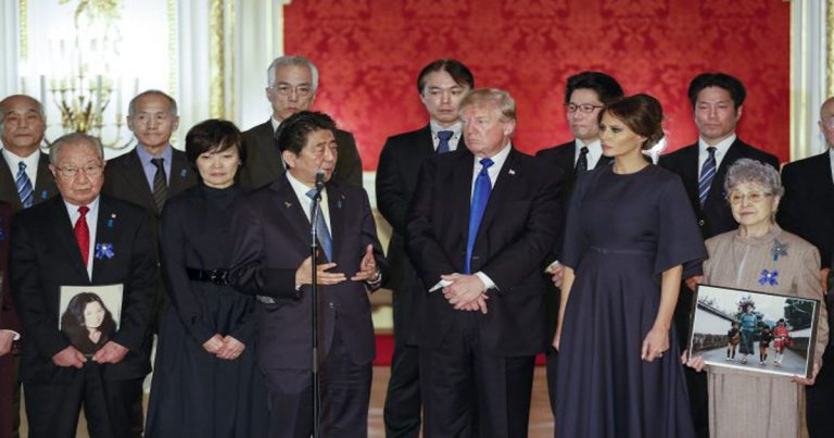 Presiden Trump Bertemu dengan Keluarga Warga Jepang yang Diculik Rezim Korea Utara