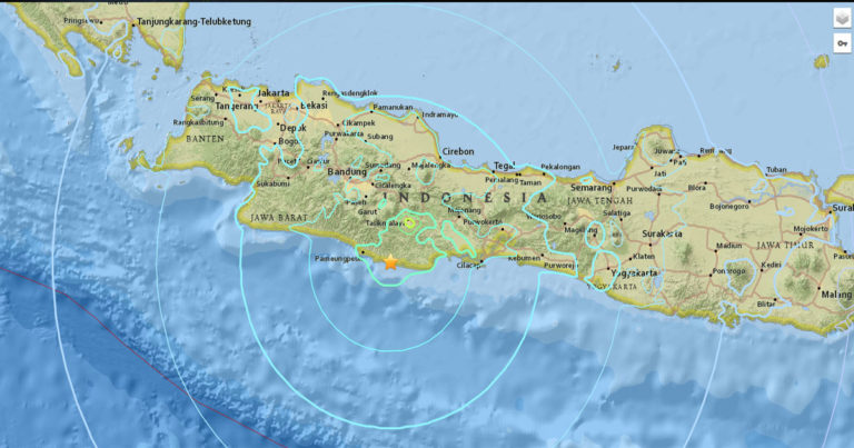 Gempa 6,9 SR Mengguncang Jawa Bagian Selatan, Peringatan Tsunami Diaktifkan