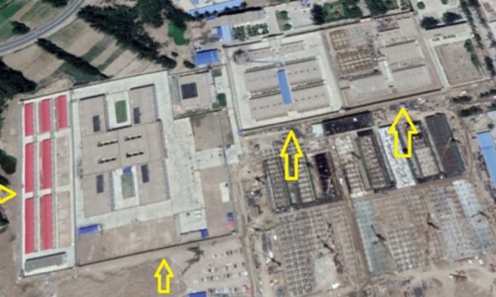 foto satelit penjara dan kamp pendidikan ulang di xinjiang