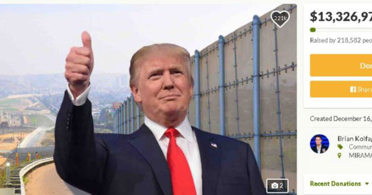 Seorang Veteran Amerika Serikat Galang Dana Untuk Bangun Tembok Trump