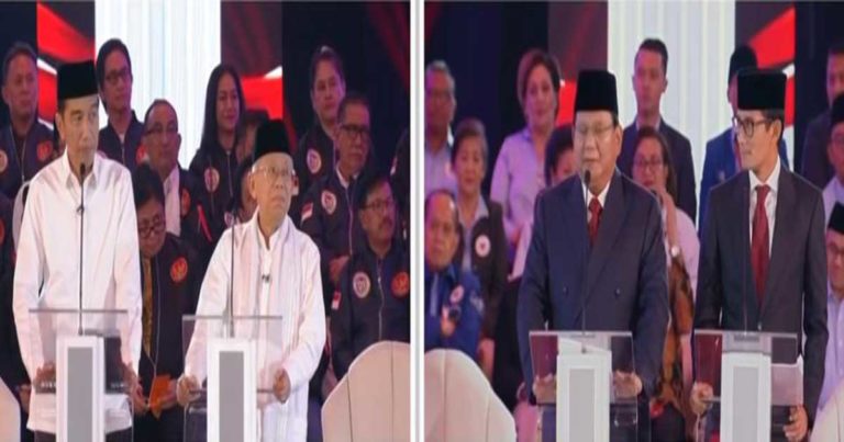 Berikut Visi dan Misi Jokowi-Ma’ruf Vs Prabowo-Sandiaga di Debat Perdana Capres-Cawapres
