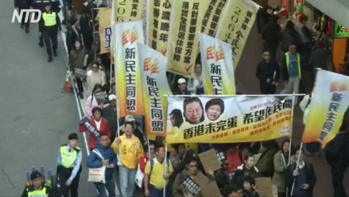 demonstrasi di hong kong tolak penindasan tiongkok
