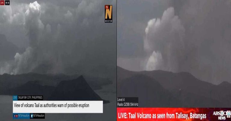 Abu Vulkanik Erupsi Gunungapi Taal Filipina Tak Sampai ke Indonesia