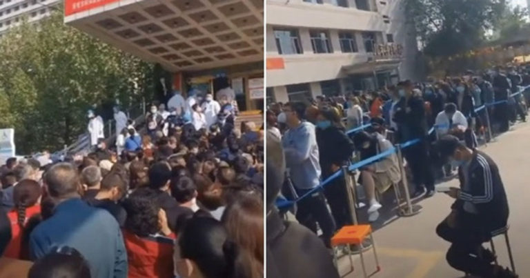Apakah Gelombang Ke-2 ?  Warga Mengantre di Rumah Sakit Fakultas Kedokteran Klinik No.1 Shanxi, Tiongkok