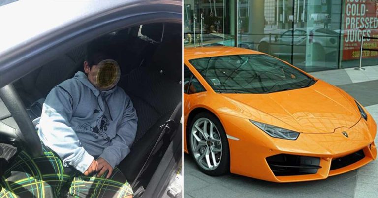 Mobil yang Dikendarai Anak 5 Tahun Dihentikan oleh Polisi dalam Perjalanan untuk Membeli Lamborghini