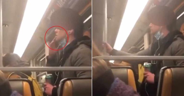 Seorang Penumpang Pria Terekam Kamera Mengoleskan Ludahnya pada Tiang Pegangan di Metro