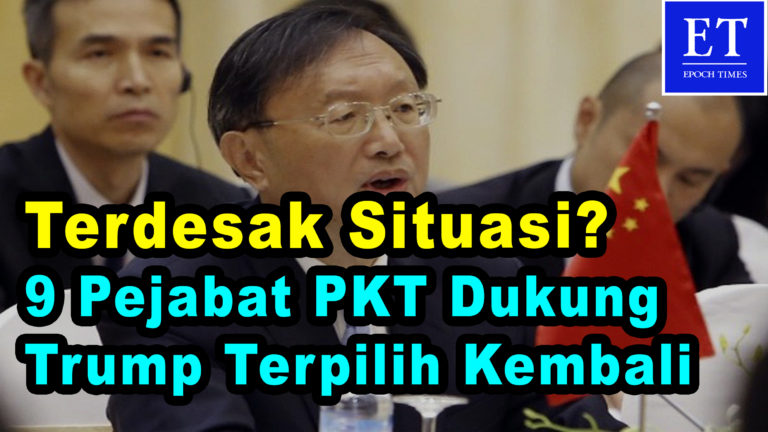 9 Pejabat Komunis Tiongkok Dukung Trump Terpilih Kembali Menjadi Presiden, Terdesak Situasi?