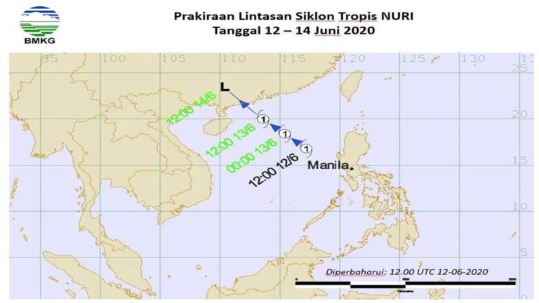 Masyarakat Diimbau Waspada Dampak Siklon Tropis Nuri