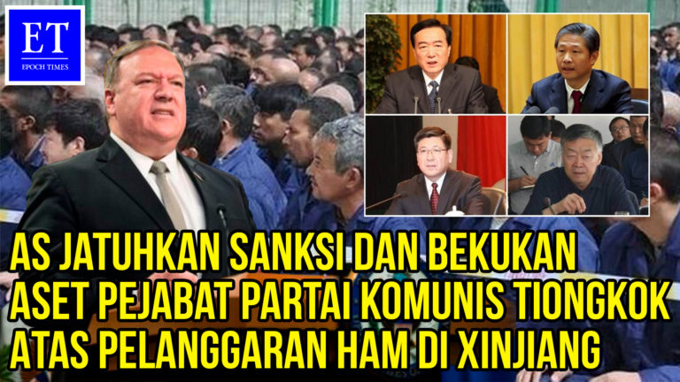 AS Jatuhkan Sanksi dan Bekukan Aset Pejabat Partai Komunis Tiongkok Atas Pelanggaran HAM di Xinjiang