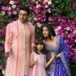 FILE PHOTO: Indian film actor Abhishek Bachchan, his wife Aishwarya Rai and their daughter Aaradhya in a 2019 photograph