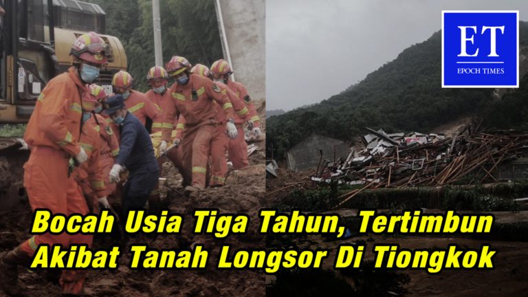 Bocah Usia Tiga Tahun, Tertimbun Akibat Tanah Longsor di Huangmei, Tiongkok