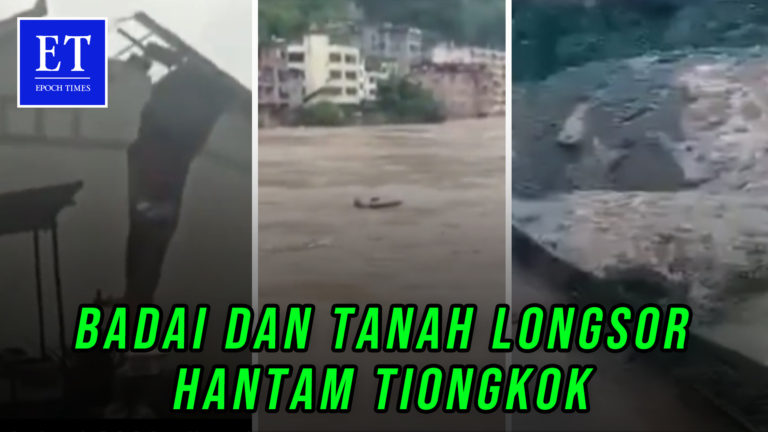 Dahsyat! Badai dan Tanah Longsor Hantam Tiongkok