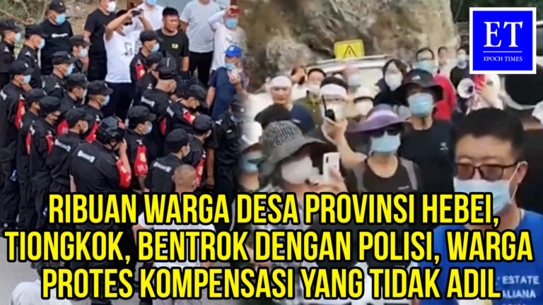 Ribuan Warga Desa Provinsi Hebei Bentrok dengan Polisi, Warga Protes Kompensasi yang Tidak Adil
