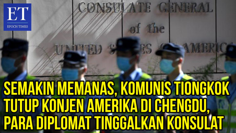 PKT Membalas Tutup Konjen AS di Chengdu, Para Diplomat Tinggalkan Konsulat