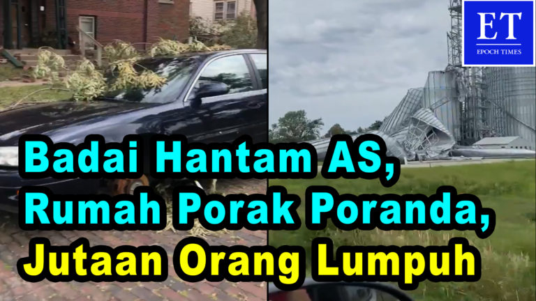 Badai Derecho Hantam AS, Rumah, Lumbung Porak Poranda, Aliran Listrik Putus Lumpuhkan Jutaan Orang