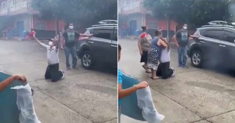 Dia Berlutut di Tengah Jalan untuk Berterimakasih Karena Telah Diberi Kesempatan Kedua dalam Hidupnya