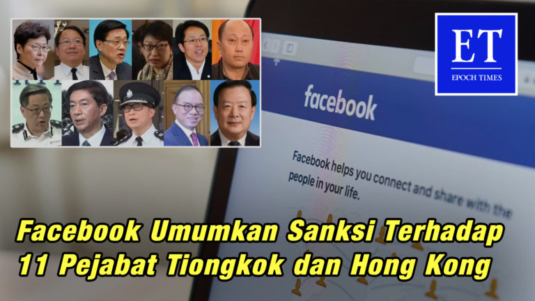 Facebook Umumkan Sanksi Terhadap 11 Pejabat Tiongkok dan Hong Kong