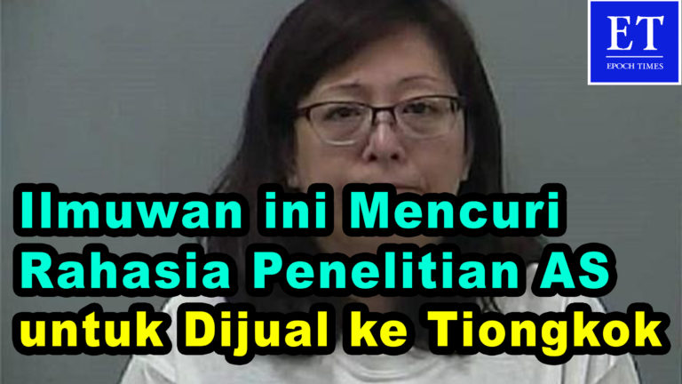 Ilmuwan Wanita ini Mengaku, Mencuri Rahasia Penelitian AS dan Menjualnya ke Tiongkok