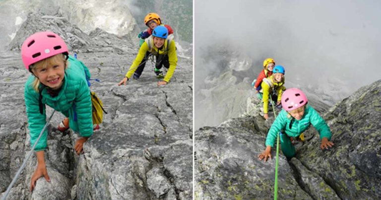 Mereka Membawa Anaknya yang Berusia 3 Tahun dan 7 Tahun Mendaki Gunung Setinggi Lebih dari 3000 Meter
