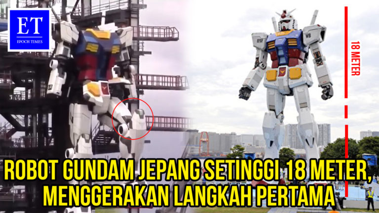 Robot Gundam Jepang Setinggi 18 Meter, Gerakkan Langkah Pertama