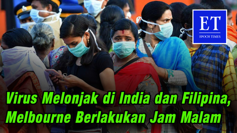 Virus Melonjak di India dan Filipina, Melbourne Berlakukan Jam Malam