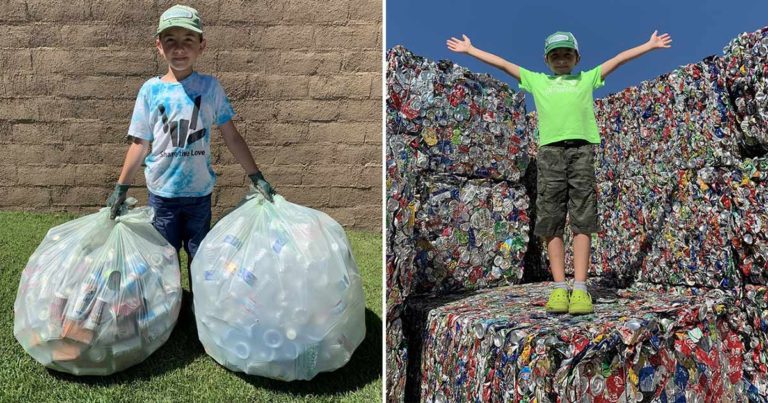 Bocah Berusia 11 Tahun dalam Misi Menyelamatkan Planet Baru Saja Mencapai Lebih dari 1 Juta Kaleng Daur Ulang