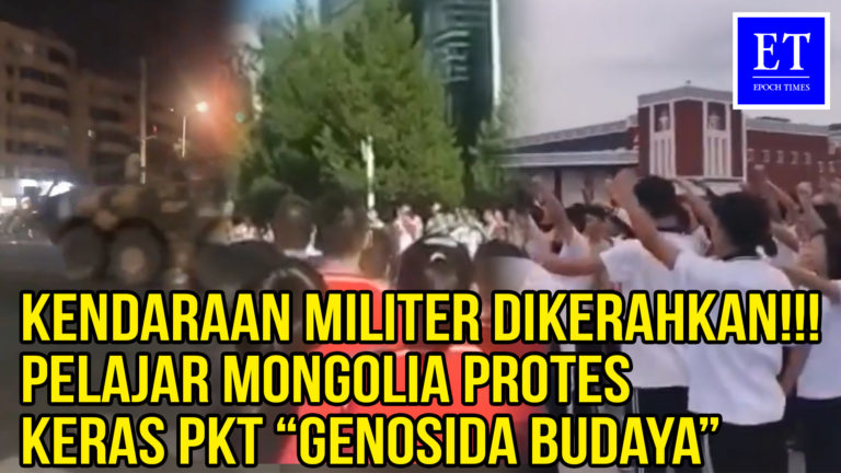Kendaraan Militer Dikerahkan!!! Pelajar Mongolia Protes Keras PKT “Genosida Budaya”
