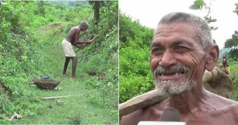 Pria di India Selama 30 Tahun Sendirian Membuat Saluran Air Sepanjang 3 Kilometer untuk Mengairi Sawah di Desanya