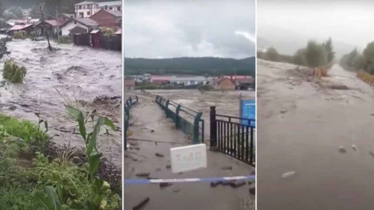 Tiga Topan Melanda Timur Laut Tiongkok, Menyebabkan Banjir dan Gagal Panen