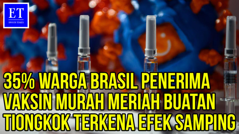 35% Warga Brasil Penerima Vaksin Murah Meriah Buatan Tiongkok Terkena Efek Samping