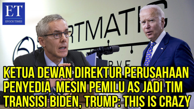 Direktur Perusahaan Penyedia Mesin Pemilu AS Jadi Tim Transisi Biden, Trump: This is Crazy !