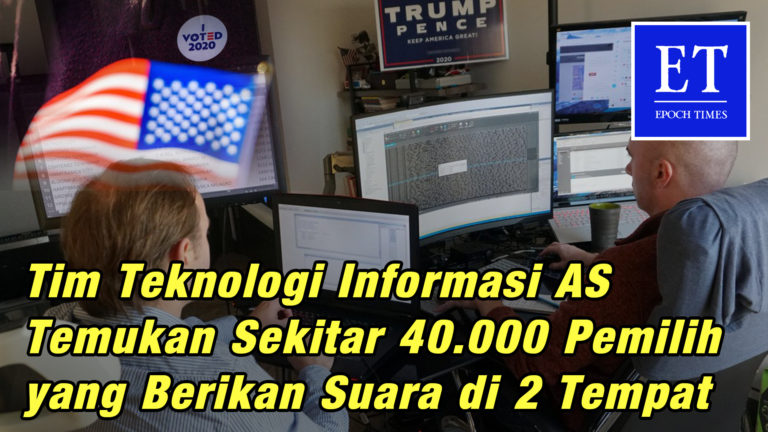 Tim Teknologi Informasi AS Temukan Sekitar 40.000 Pemilih yang Berikan Suara di 2 Tempat
