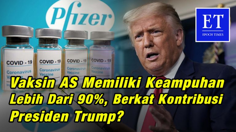 Vaksin AS Memiliki Keampuhan Lebih dari 90%, Berkat Kontribusi Trump