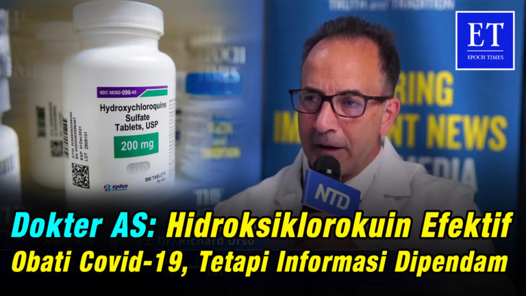 Dokter AS: Hidroksiklorokuin Efektif Obati Covid-19, Tetapi Informasi Dipendam