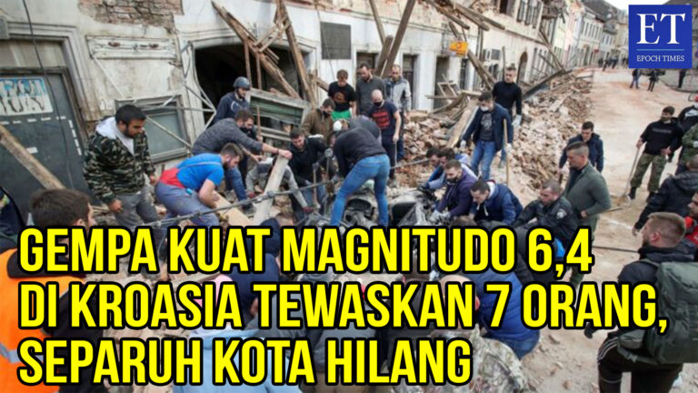 Gempa Kuat Magnitudo 6,4 di Kroasia Tewaskan 7 Orang, Separuh Kota Hilang