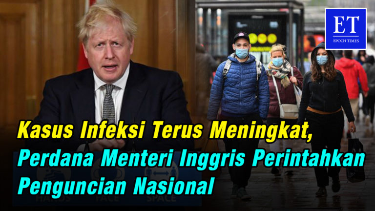 Kasus Infeksi Terus Meningkat, Perdana Menteri Inggris Perintahkan Penguncian Nasional