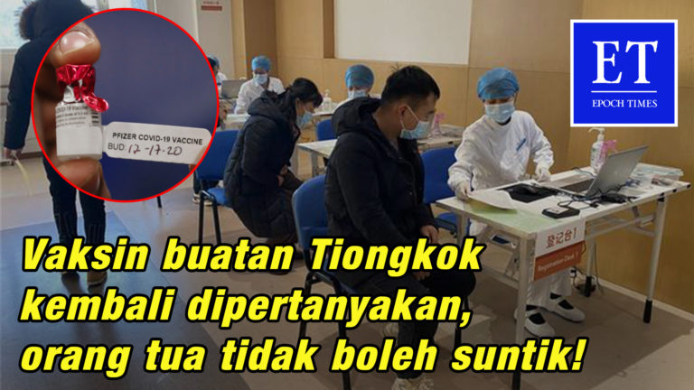 Vaksin buatan Tiongkok kembali dipertanyakan, orang tua tidak boleh suntik!