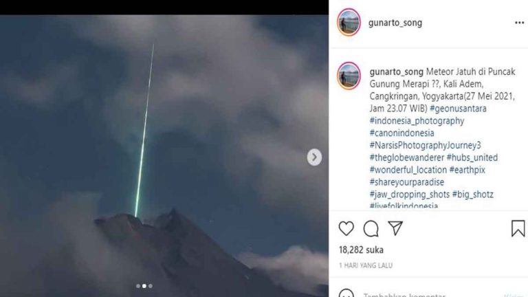 Ternyata Kamera CCTV BPPTKG Tangkap Kilatan Cahaya di Gunung Merapi