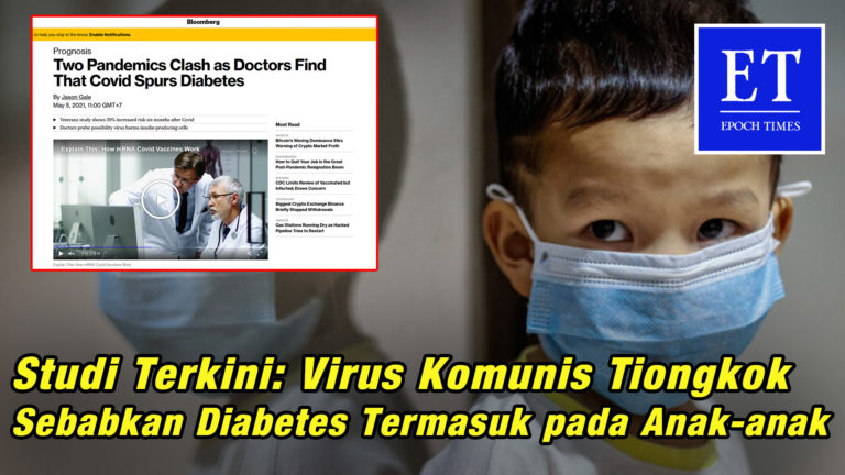 Studi Terkini: Virus Komunis Tiongkok Sebabkan Diabetes Termasuk pada Anak-anak
