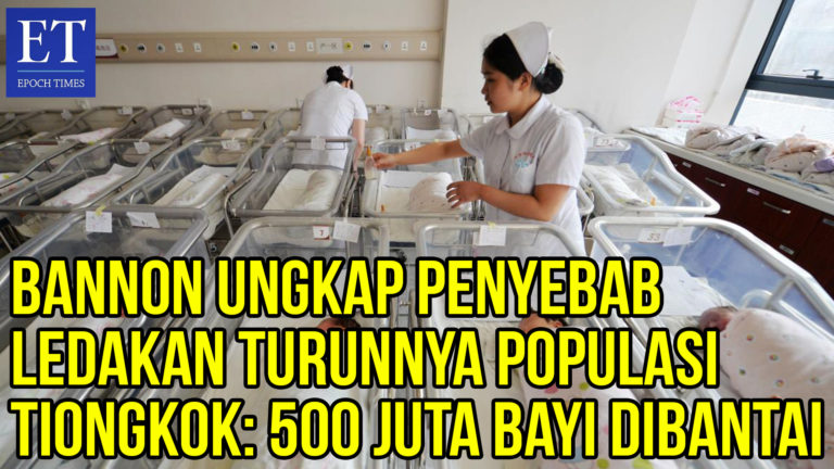 Bannon Ungkap Penyebab Ledakan Turunnya Populasi Tiongkok: 500 Juta Bayi Dibantai