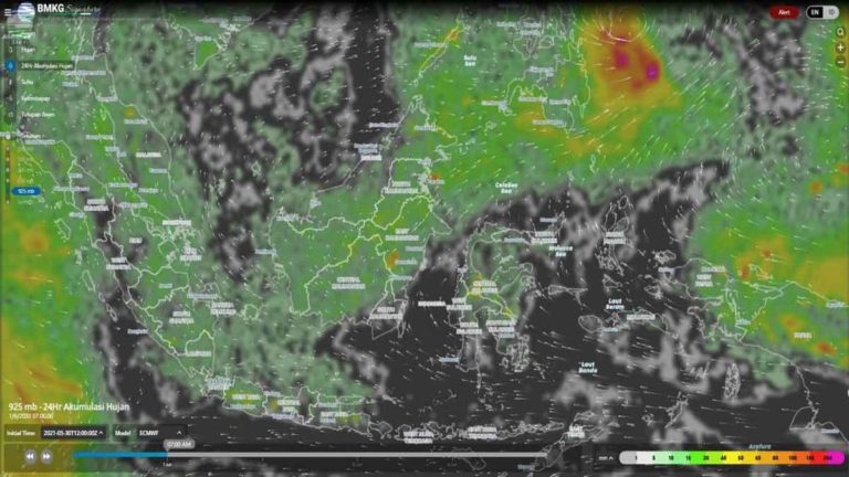 Peringatan BMKG Siklon Tropis Sepekan ke Depan dari Hujan Lebat dan  Gelombang Tinggi