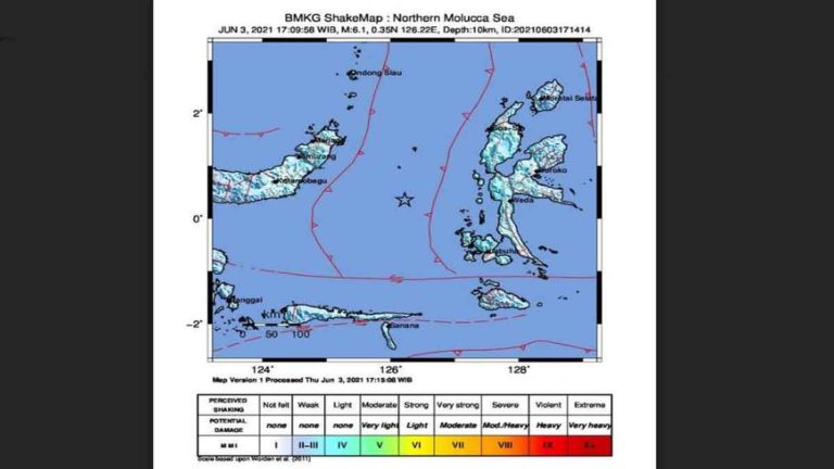Masyarakat Kota Ternate Rasakan Guncangan Gempa Magnitudo 6,1