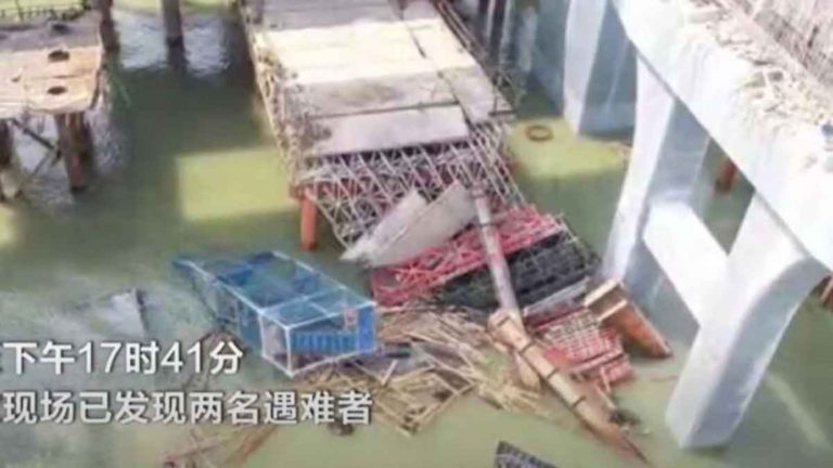 Box Girder Jembatan Guangdong Jinhai Runtuh, 2 Orang Tewas dan 3 Hilang Setelah Terjatuh ke Laut