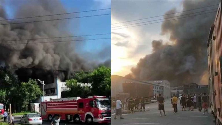 Sekitar 14 Orang Tewas Ketika Gudang Logistik  Terbakar di Kota Changchun Tiongkok