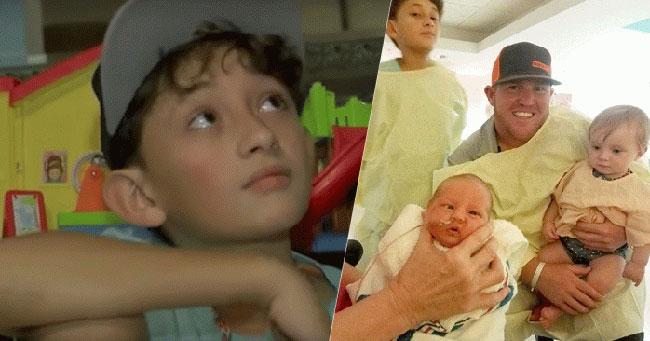 Bocah Laki-laki Berusia 10 Tahun Membantu Adiknya yang Lahir Prematur dan Menyelamatkan Nyawanya
